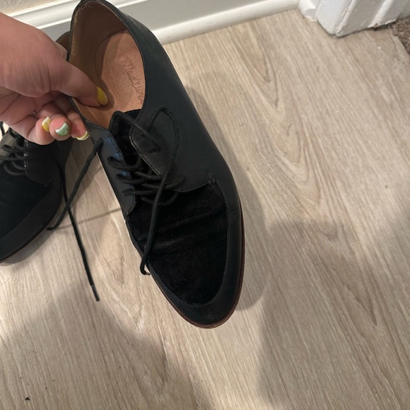MADEWELL black suede Alex Oxford place up shoe - Picture 8 of 9